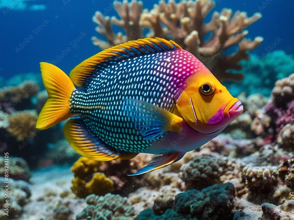 Coral reef fish illustration Coral reef fish illustration