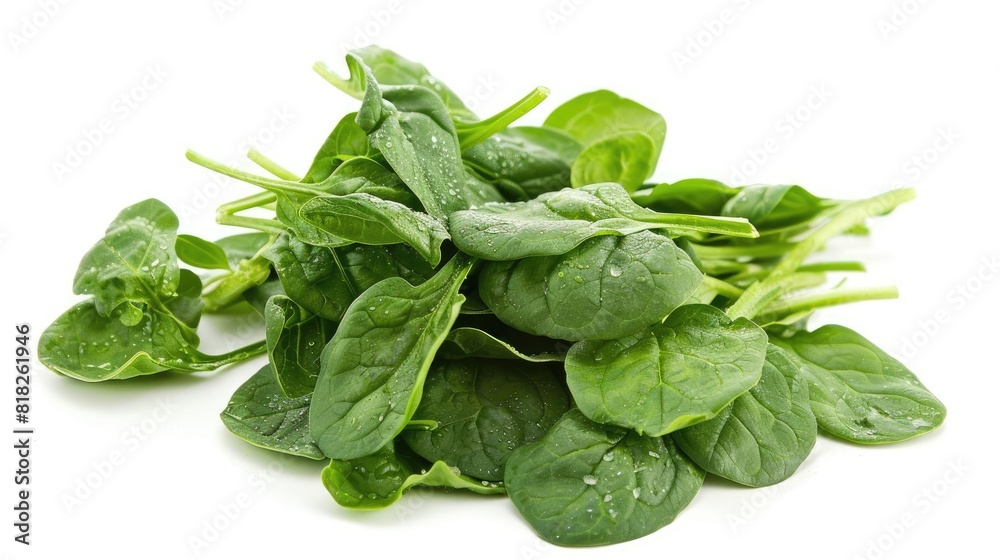 fresh Spinach isolated on white background fresh Spinach isolated on white background