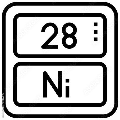 NICKEL,periodic table,chemistry,science,element.svg
