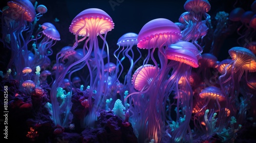 jellyfish in aquarium © IYIKON
