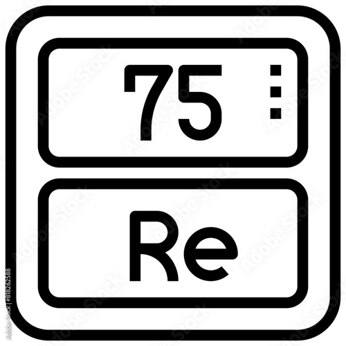 RHENIUM,periodic table,chemistry,science,element.svg