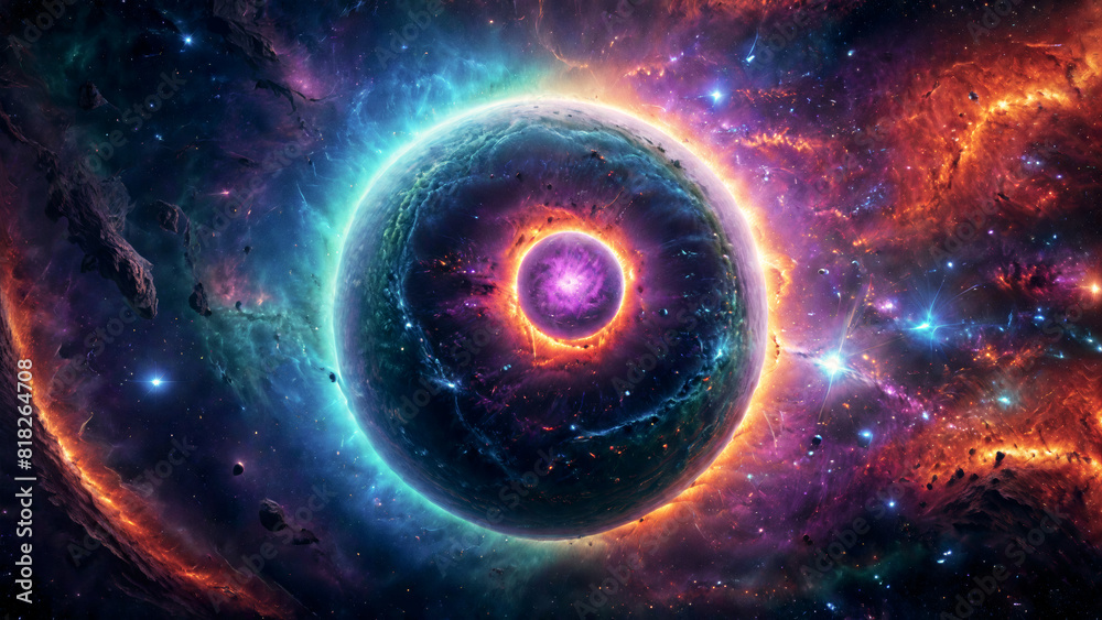 Obraz premium A breathtaking space nebula galaxy