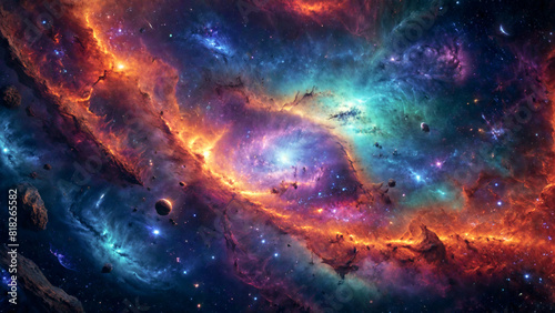 A breathtaking space nebula galaxy photo