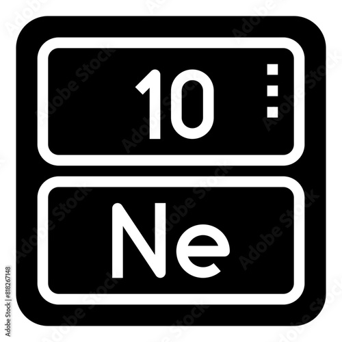 NEON,periodic table,chemistry,science,element.svg