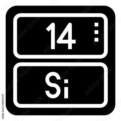 SILICON,periodic table,chemistry,science,element.svg