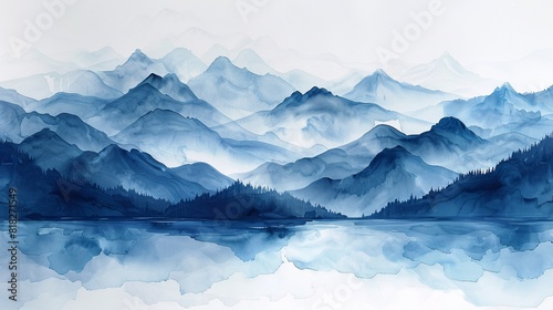 Visualizing a watercolor background with a predomina