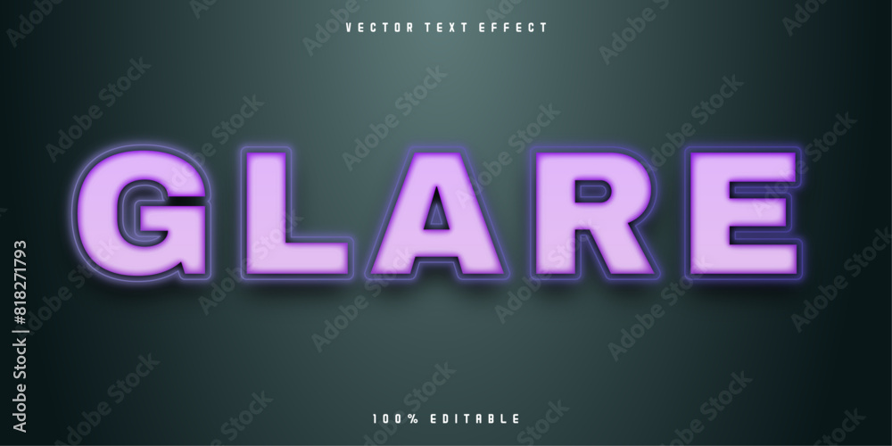 Glare Editable Premium Text Effect