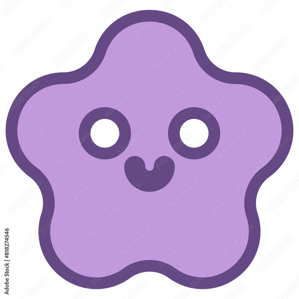 Smile star shape cartoon. Vector illustration. Smile star shape cartoon. Vector illustration.