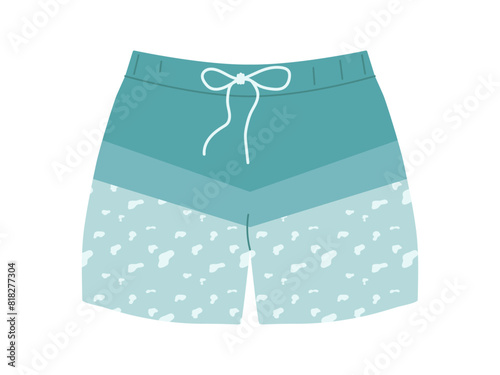 Men swim trunks and underpants. Colorful underwear clothing. Classic underclothing isolated models