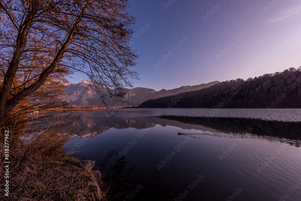 Levico, lago, trentino, italy, trentino alto adige, Trento.