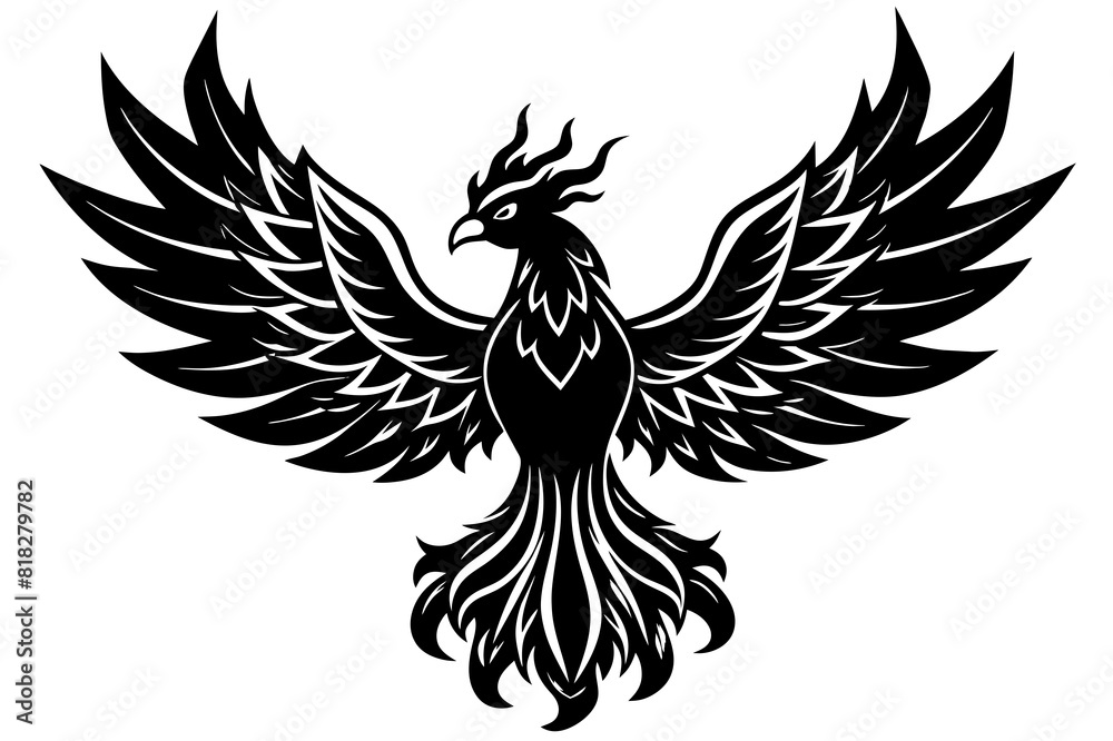 fire fenix vector silhouette illustration fire fenix vector silhouette illustration