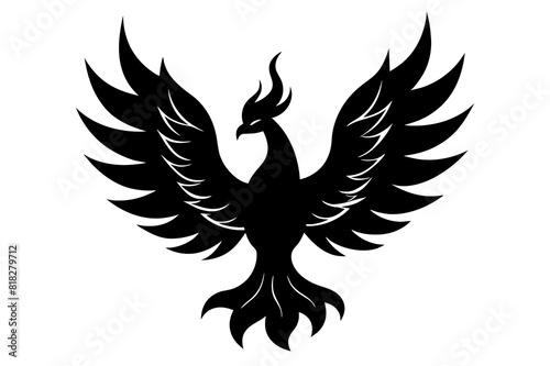  fire fenix vector silhouette illustration