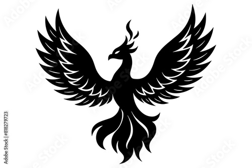  fire fenix vector silhouette illustration