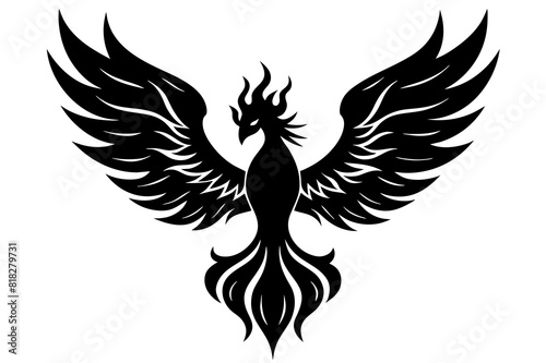  fire fenix vector silhouette illustration