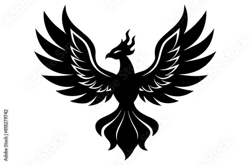  fire fenix vector silhouette illustration