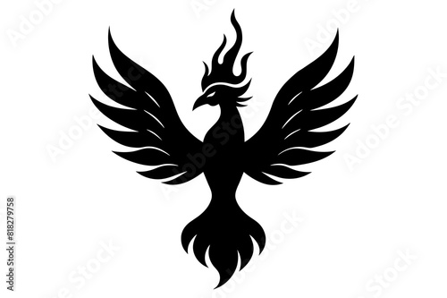  fire fenix vector silhouette illustration