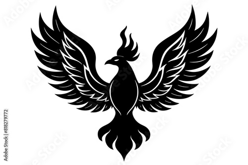  fire fenix vector silhouette illustration