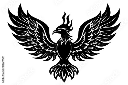  fire fenix vector silhouette illustration