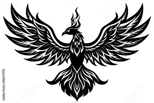  fire fenix vector silhouette illustration