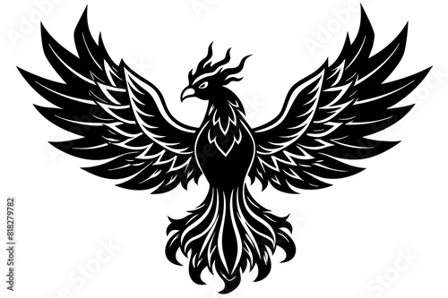  fire fenix vector silhouette illustration