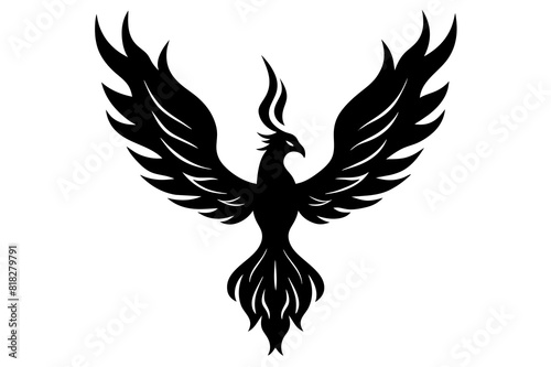  fire fenix vector silhouette illustration