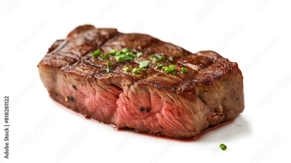 Hot dish steak isolated on a transparent background Hot dish steak isolated on a transparent background