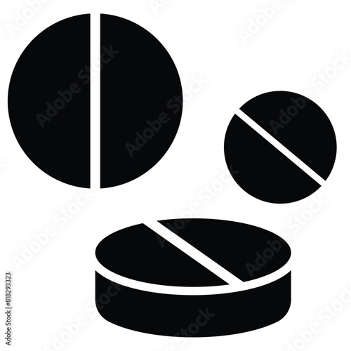 Set of pill icon. Drugs medicine capsules and vitamins icons. Pill icon. medicament and pharmaceutical symbol. Vector Illustration.