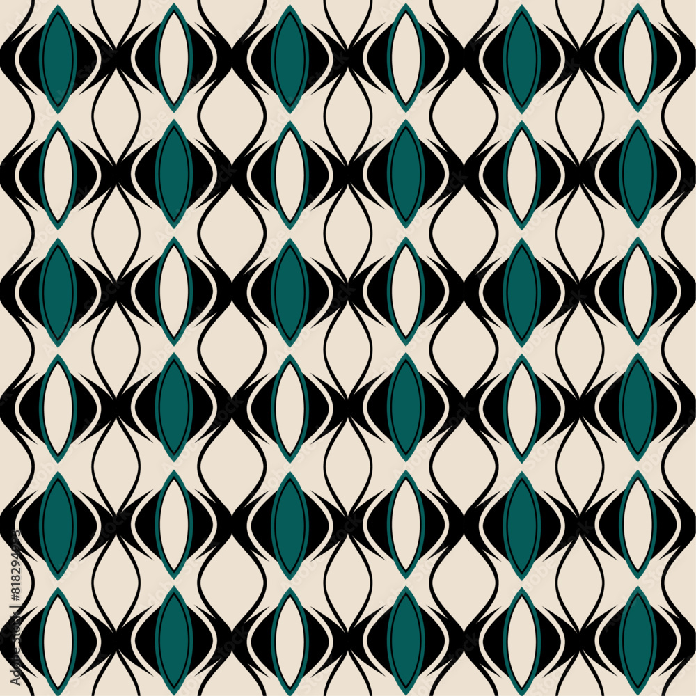 Fototapeta premium seamless pattern abstract geometric background graphic design print for fabric web page surface textures wrapping paper vector illustration