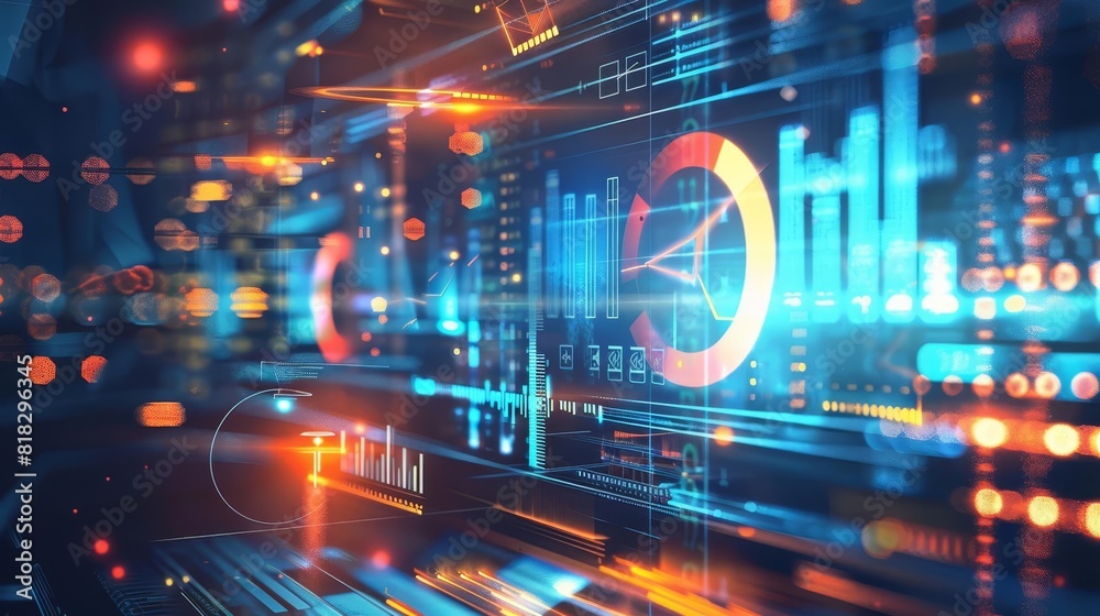 strategic concept of increasing market share datadriven marketing strategies modern business illustration digital art strategic concept of increasing market share datadriven marketing strategies modern business illustration digital art