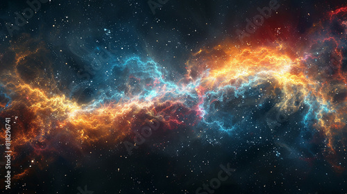 Cosmic Light Waves Exploring Nebula Art in the Vast Expanse of Space Through Mesmerizing Astrophotography