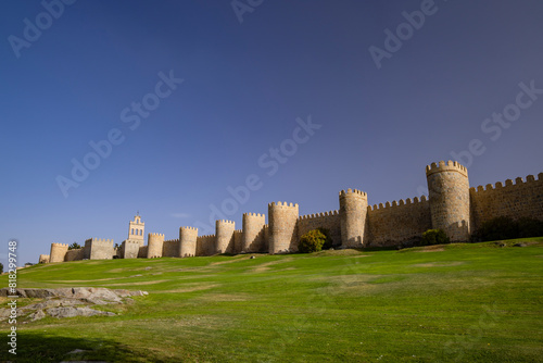 Medieval Walls in Avila, UNESCO site, Castile and Leon, Spain