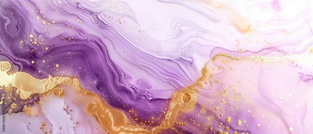 wide banner background featuring gold violet marble alcohol ink illustration wide banner background featuring gold violet marble alcohol ink illustration