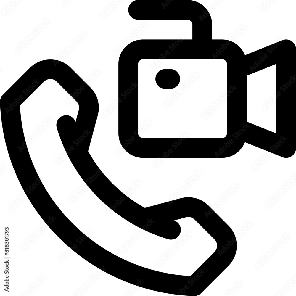 video call icon. vector line icon for your website, mobile, presentation, and logo design. video call icon. vector line icon for your website, mobile, presentation, and logo design.