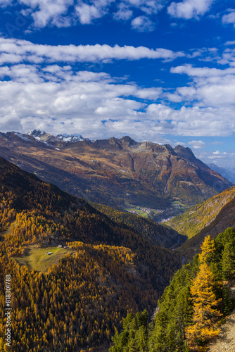 Landscape near Timmelsjoch - high Alpine road  Oetztal valley  Austria