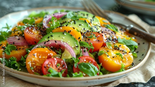 Salad Wrap Healthy food photo