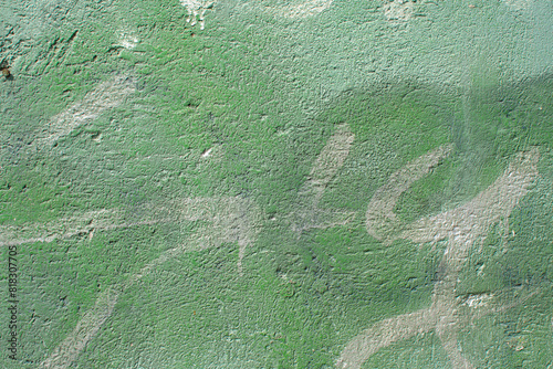 Imagen horizontal de una pared verde rayada textura tipo urbana 