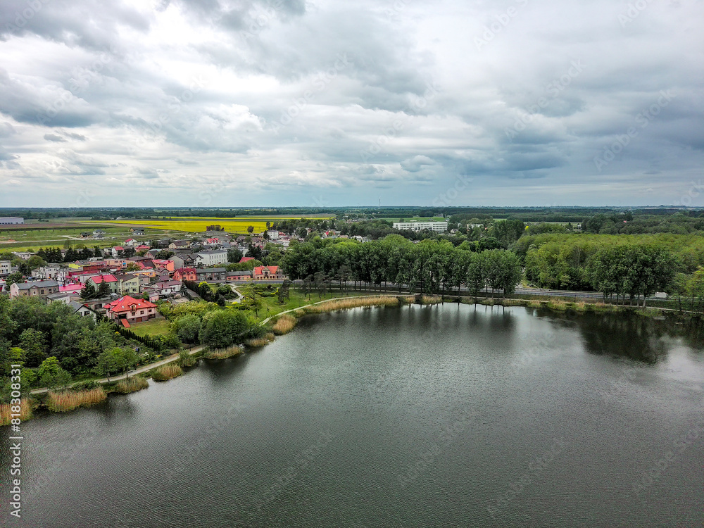 Lubień Kujawski is a town on a beautiful lake, Poland.