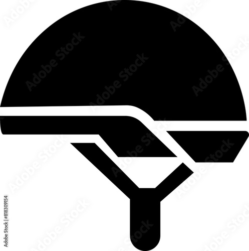 Motorcycle helmet vector icon. Racing team helmet, Construction helmet, motorcycle helmet, hard hat black flat for web design isolated on transparent background.