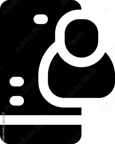 smartphone icon. vector glyph icon for your website, mobile, presentation, and logo design.