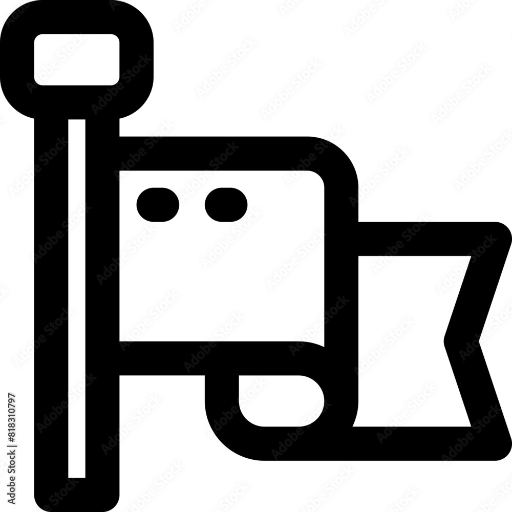 flag icon. vector line icon for your website, mobile, presentation, and logo design. flag icon. vector line icon for your website, mobile, presentation, and logo design.