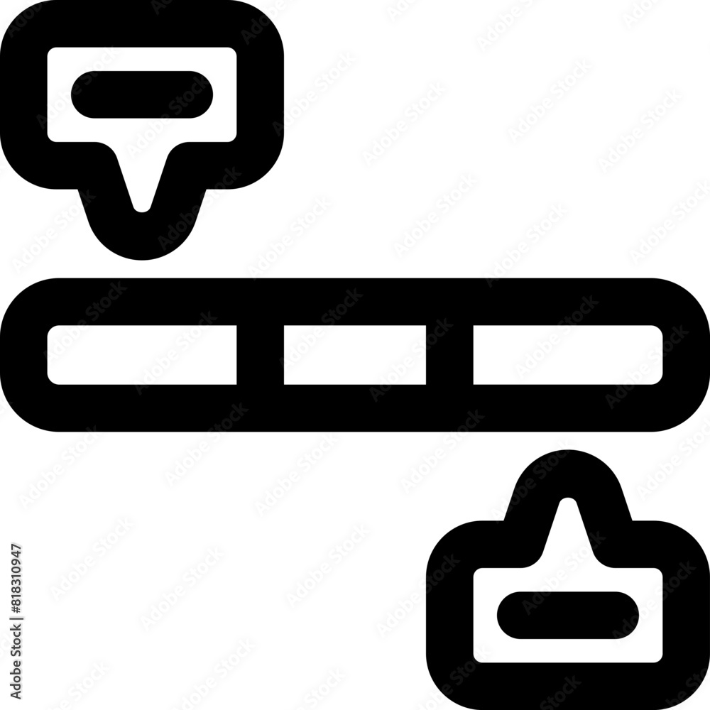 timeline icon. vector line icon for your website, mobile, presentation, and logo design. timeline icon. vector line icon for your website, mobile, presentation, and logo design.