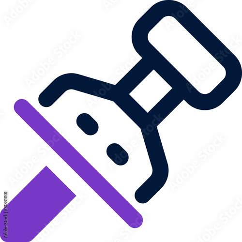 pushpin icon. vector dual tone icon for your website, mobile, presentation, and logo design.