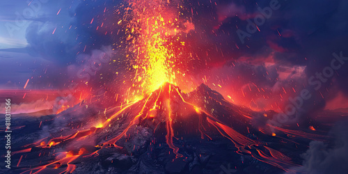 Explosive Volcanic Eruption Unleashes Molten Lava, Reshaping the Earth's Surface