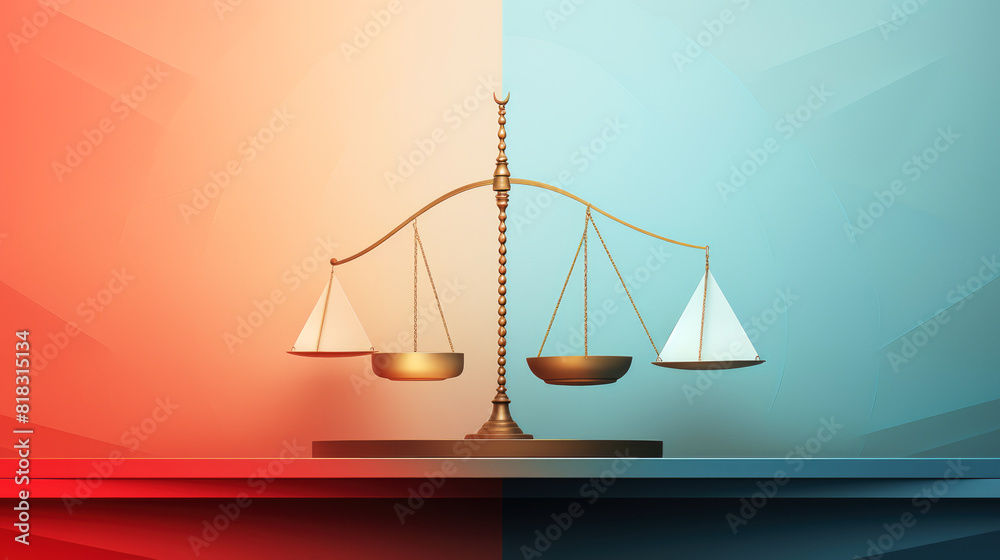 generated Illustration antique scales of justice. generated Illustration antique scales of justice.