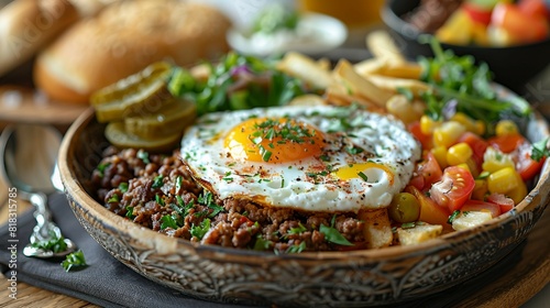 Healthy tartare Salad food