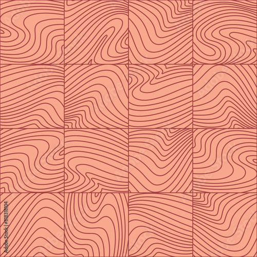 Vector Seamless Hand Drawn Lines Patterns. Vector Light Broun And Broun Abstract Background photo