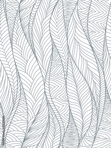 Vector Seamless Hand Drawn Lines Patterns. Vector Grey And White Abstract Background photo