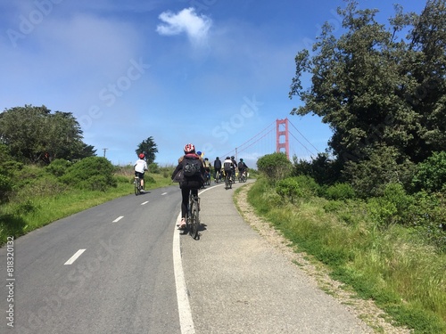 Bike ride, Golden bridge, San Francisco, California