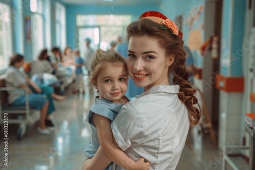 A female obstetrician working in a hospital