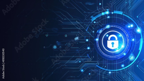 Cyber Security, business technology privacy concept cyber security data protection. , abstract technology background.